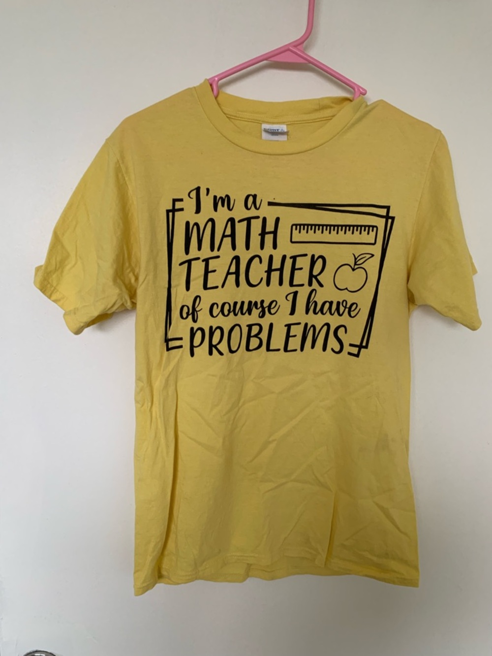 Yellow Math Teacher Graphic Tee